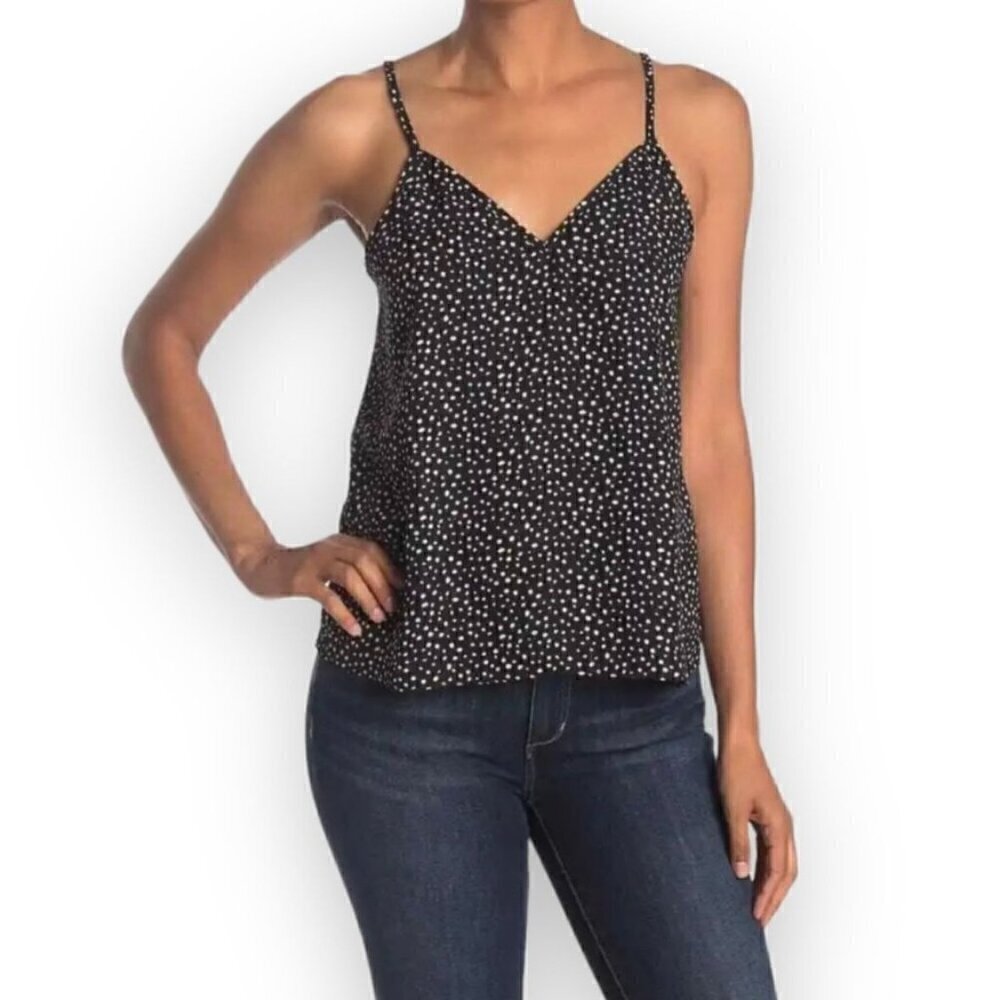 NWT Abound by Nordstrom Black Polka Dot Camisole - Size: Small